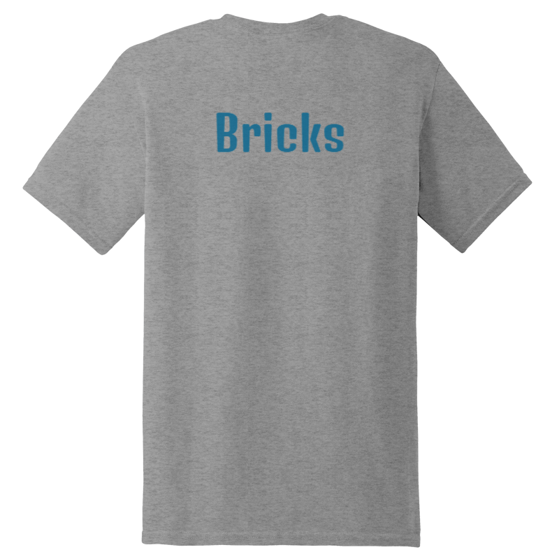 Ask For More Bricks  Eco-Friendly Heavy Cotton T-Shirt