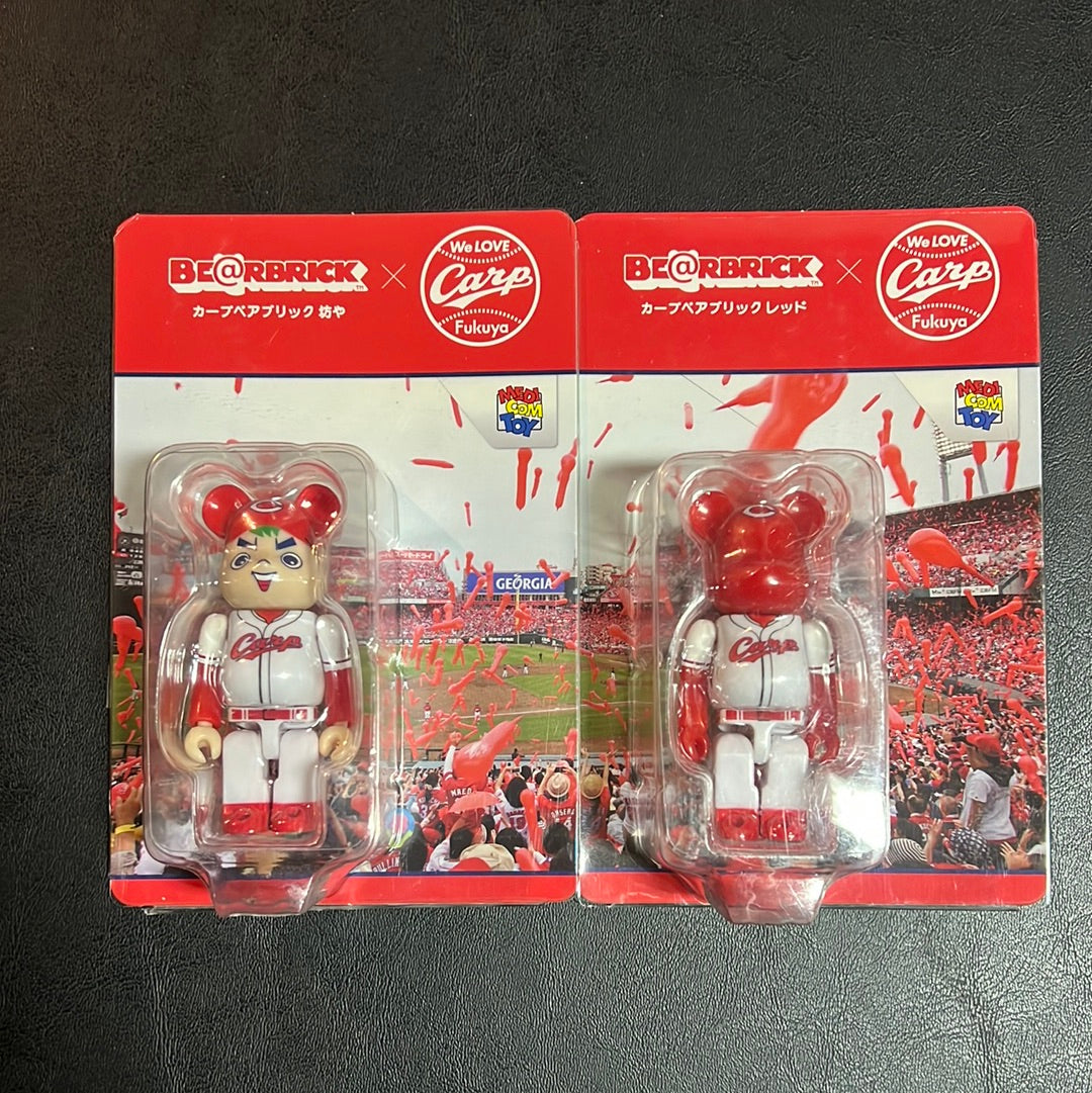Be@rbrick Send 300 Hiroshima Toyo Carp Boy Red Set Of Official Goods