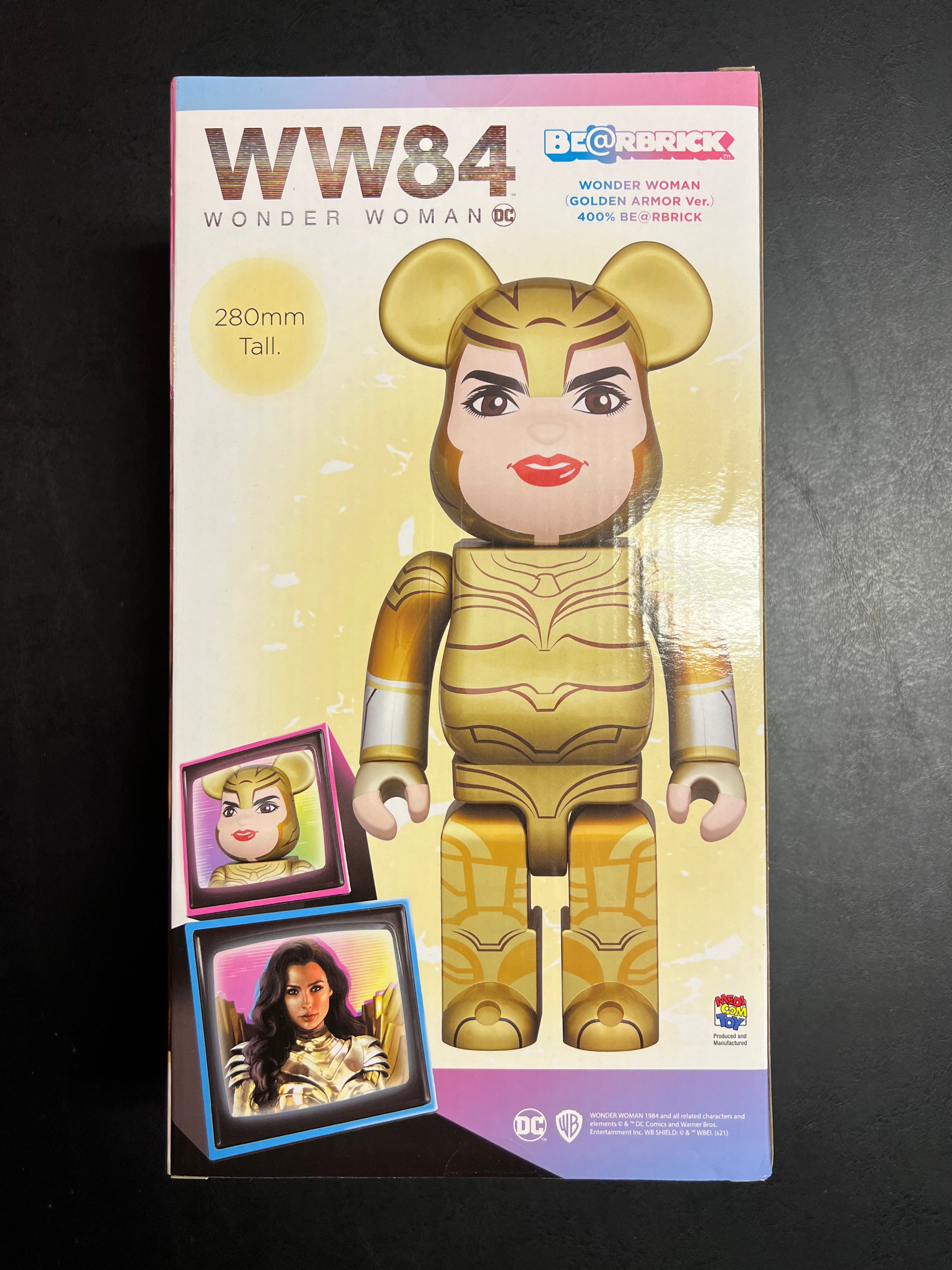BE@RBRICK - BE@RBRICK WONDER WOMAN GOLDEN ARMOR 400％ BearBrick Wonder Woman Golden Armor WW84 Be@brick 400