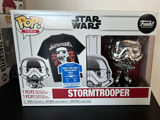 Funko Pop Stormtrooper & Large T-Shirt